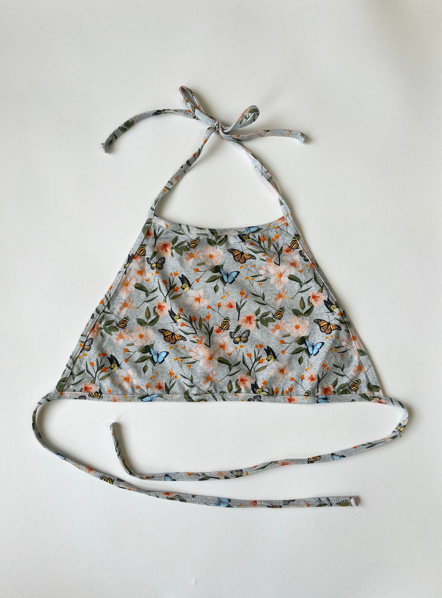 Butterfly Print Mini Halter Top - 6-12