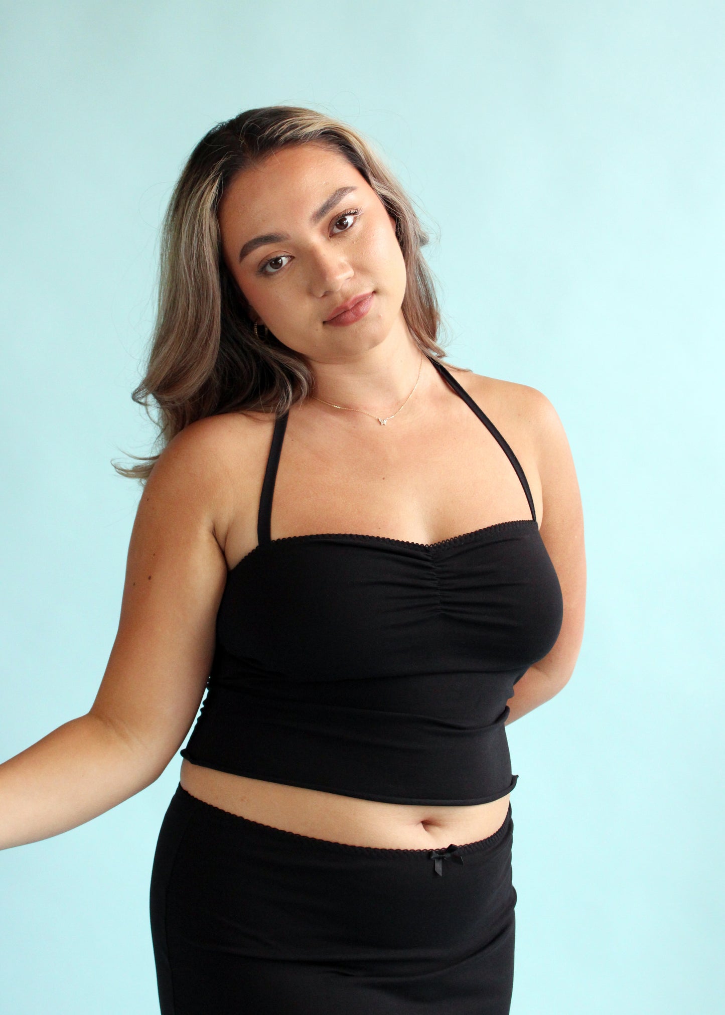 Paris Ruched Halter Top