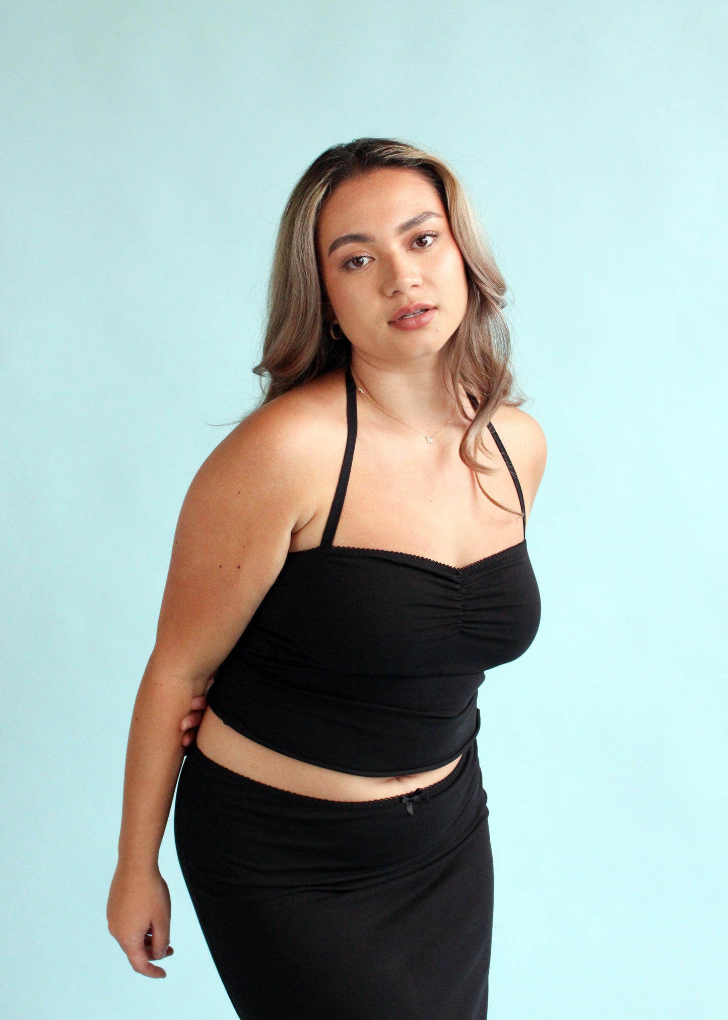 Paris Ruched Halter Top