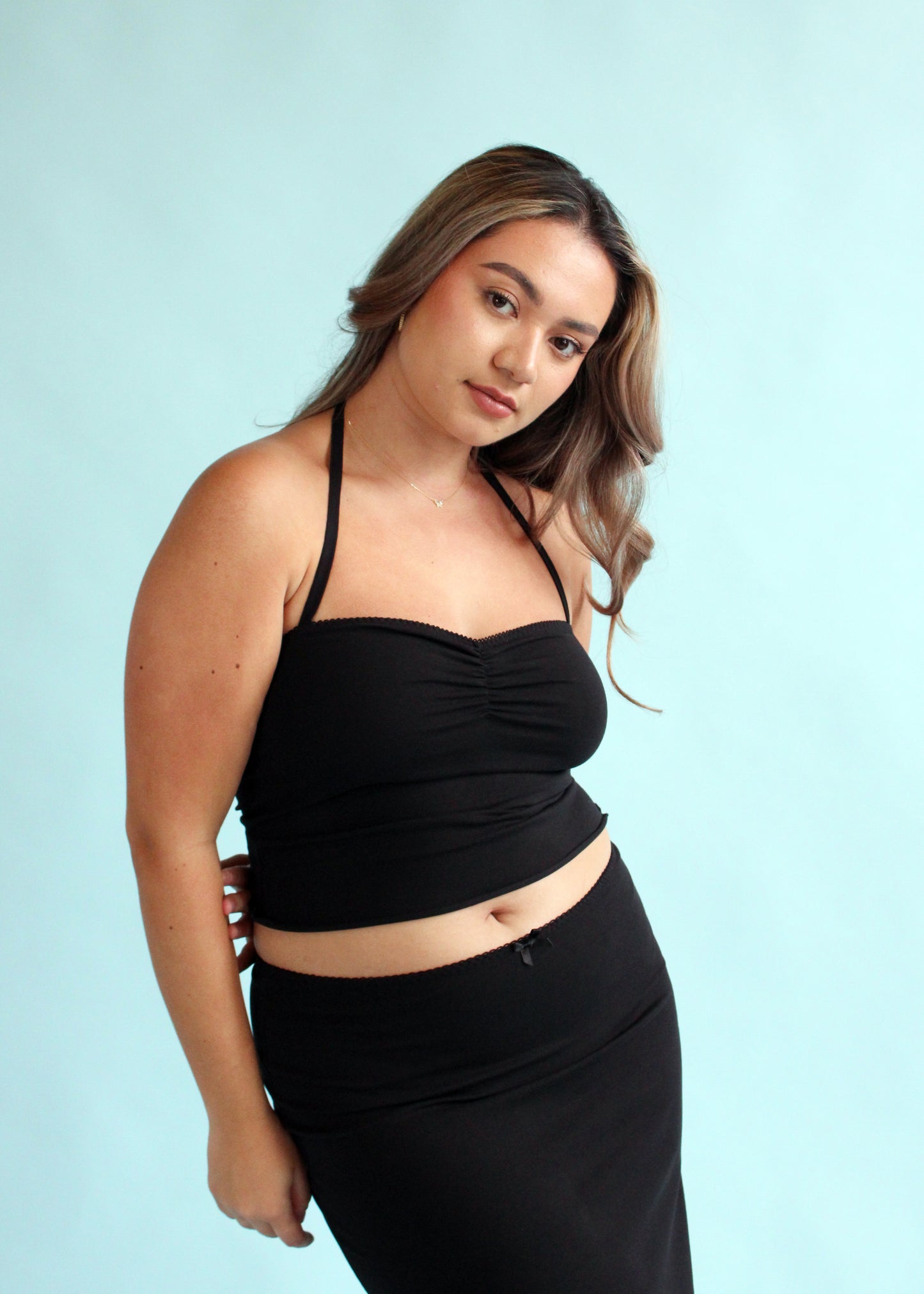 Paris Ruched Halter Top