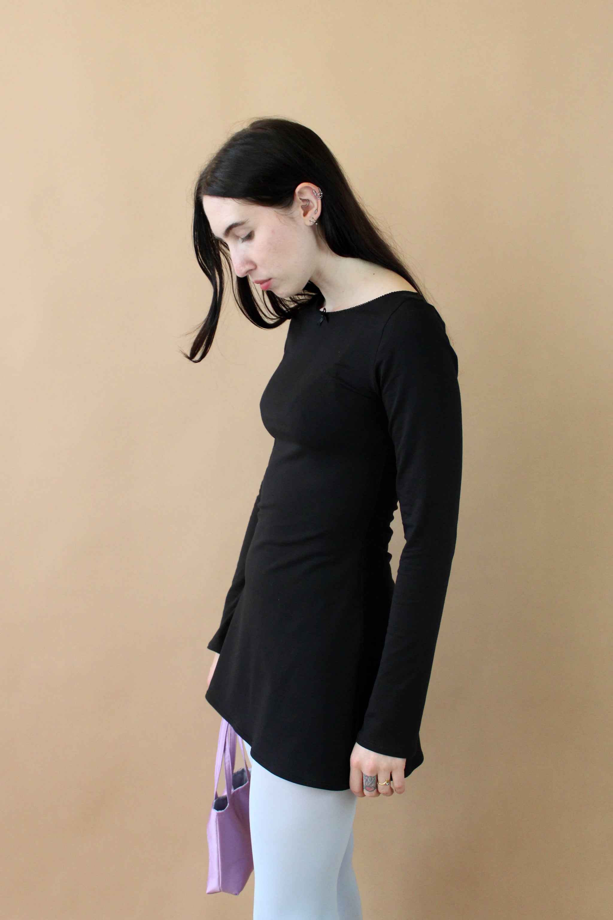 Brigitte Long Sleeve A-Line Mini Dress - Black – Evie Joynes Brigitte Long Sleeve A-Line Mini Dress - Black – Evie Joynes